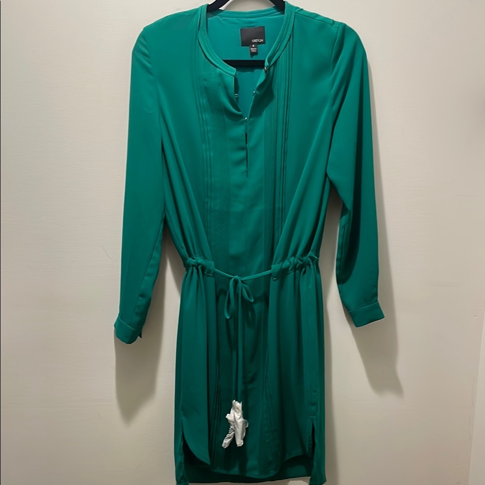 NWOT Anthropologie Greylin Green Long Sleeve Dress in size small